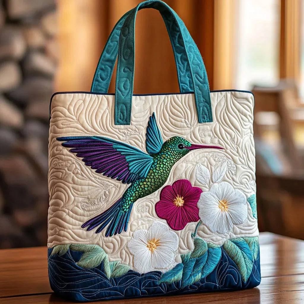 TARINA™ Kolibri ja Valkoinen Kukka -taidelaukku